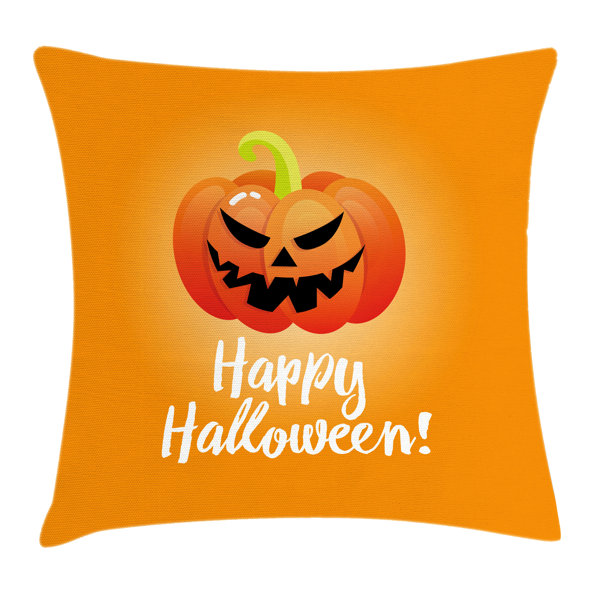 Divove 2er Set Kürbis Kissenbezüge 40x40cm - Herbst & Halloween Deko | 3D Kürbismotiv, Polyester | Für Wohnzimmer & Sofa